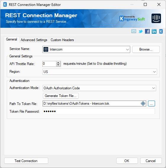SSIS REST Intercom Connection Manager